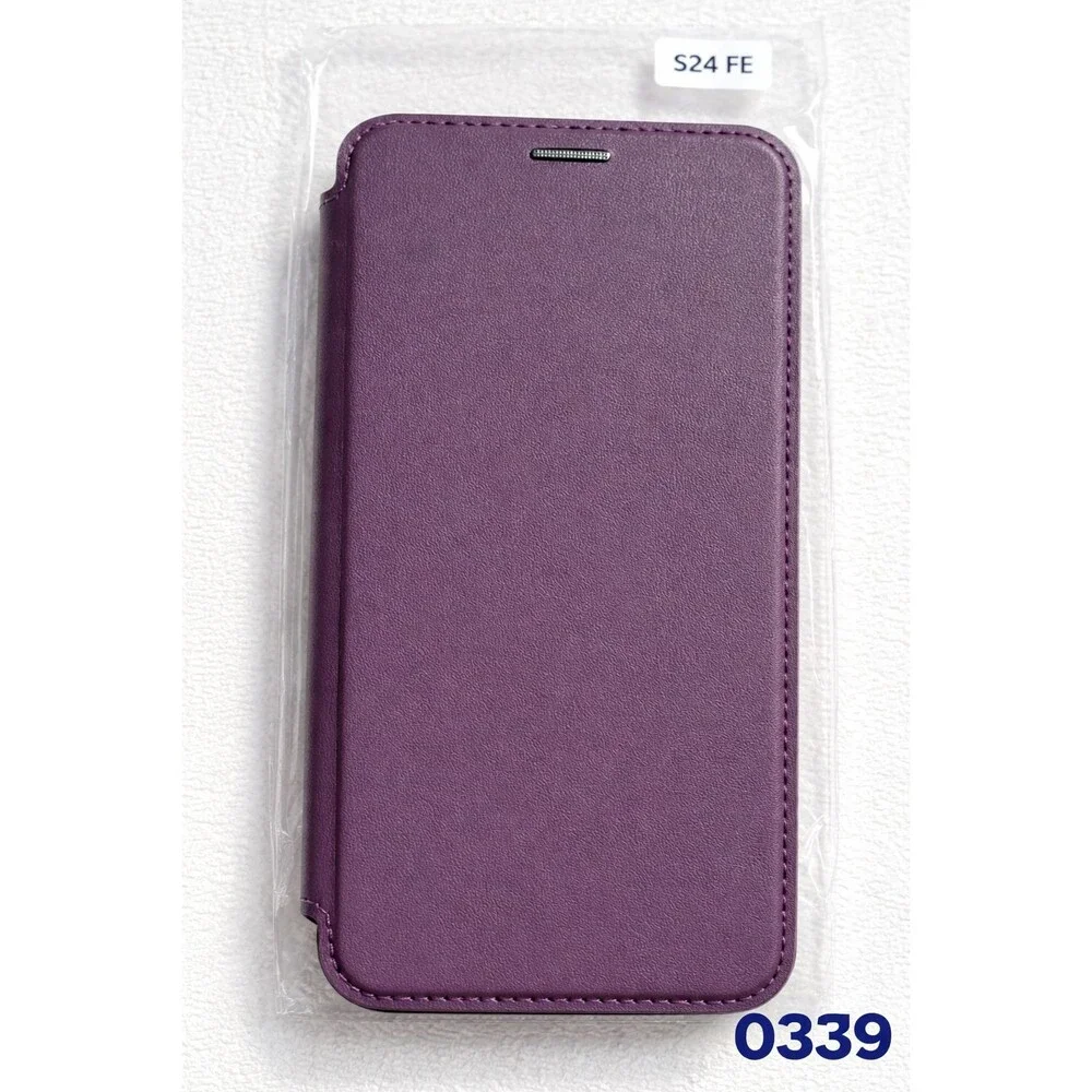 Samsung S24 FE magnetic phone wallet case - purple - 0339